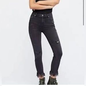 Free people great heights frayed skinny jeans